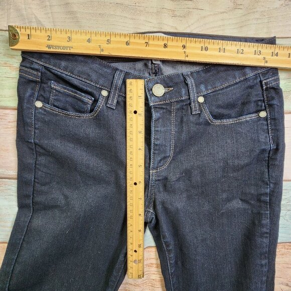 Paige Skyline Skinny Jeans Size 27 Dark Wash Womens Stretch Denim - Picture 11 of 16